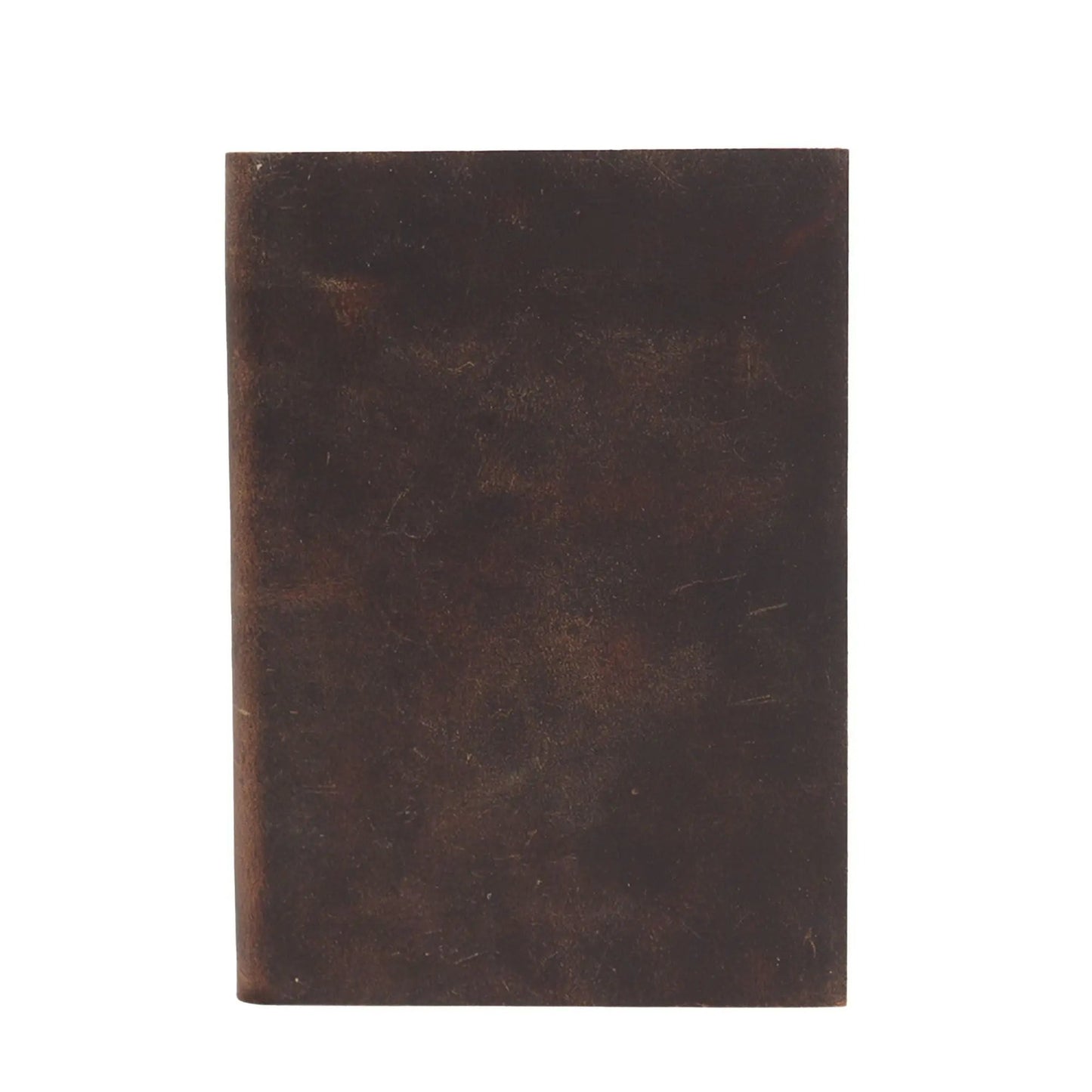 Black Tan Daily Note Book - 100 Lined Pages - 18x13cm Leather Notebooks, Diaries