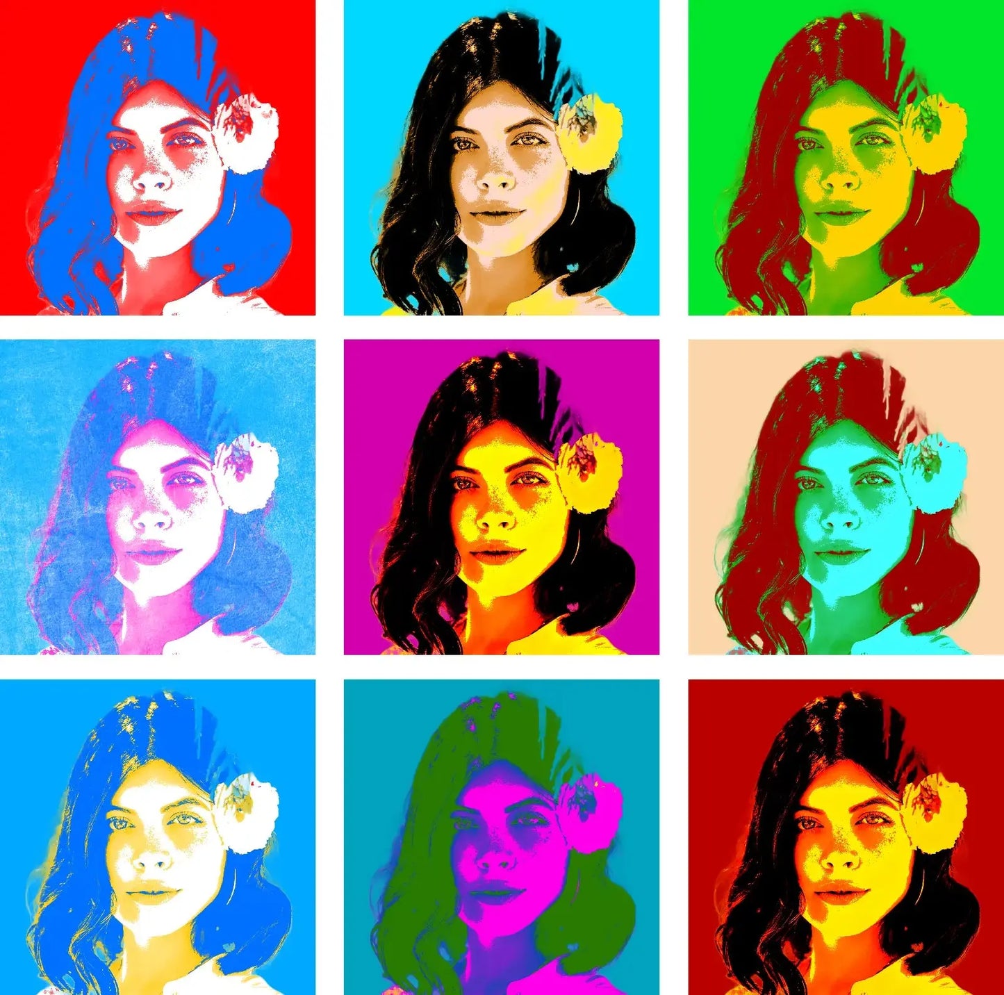 Mozaika Pop-Art – kolorowy obraz ze zdjęcia obraz