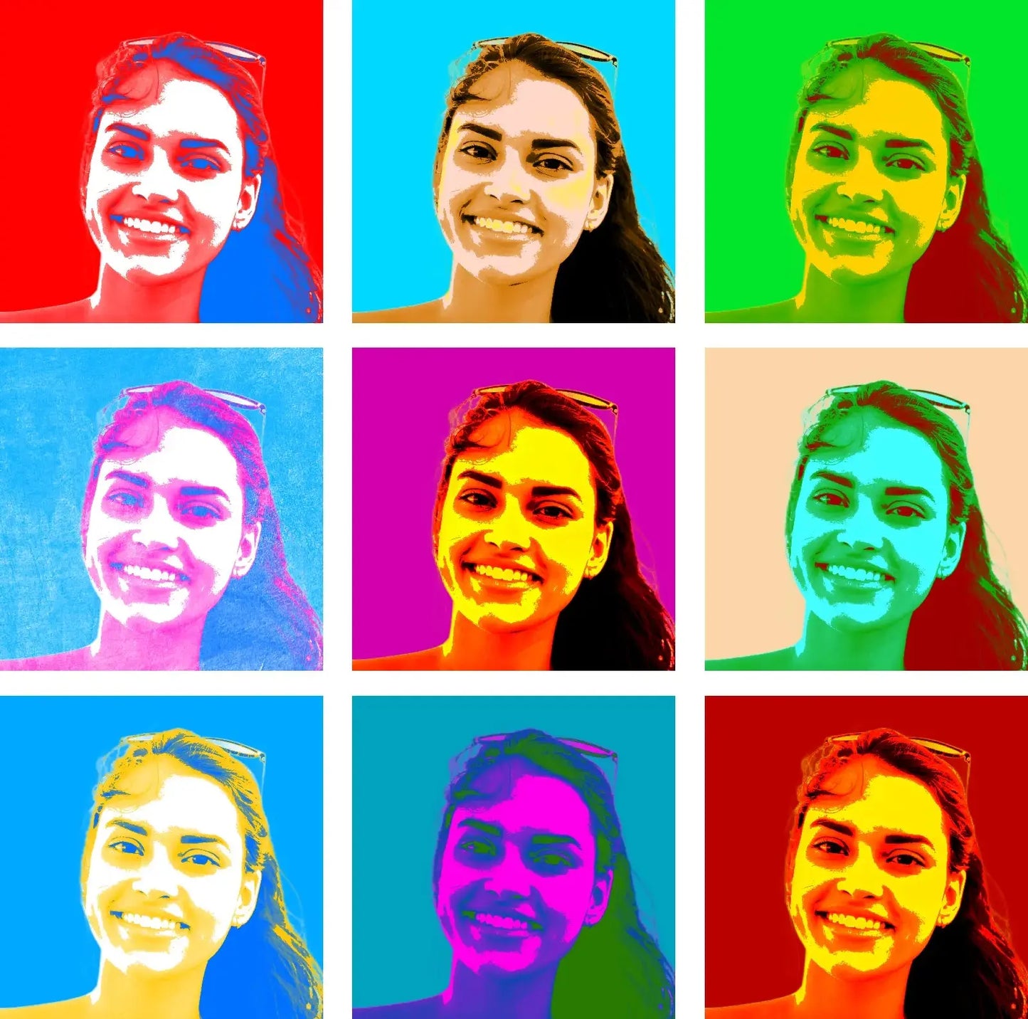 Mozaika Pop-Art – kolorowy obraz ze zdjęcia obraz
