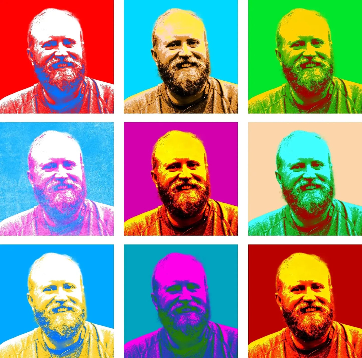 Mozaika Pop-Art – kolorowy obraz ze zdjęcia obraz