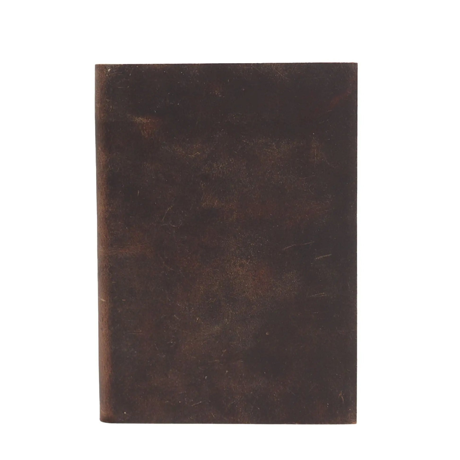Black Tan Daily Note Book - 100 Lined Pages - 18x13cm  Leather Notebooks, Diaries