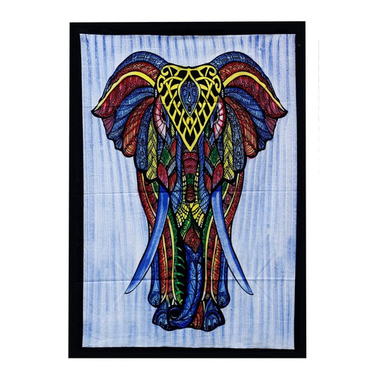 Handbrushed  Cotton Wall Art - Elephant  Handbrushed Cotton Wall Hangings