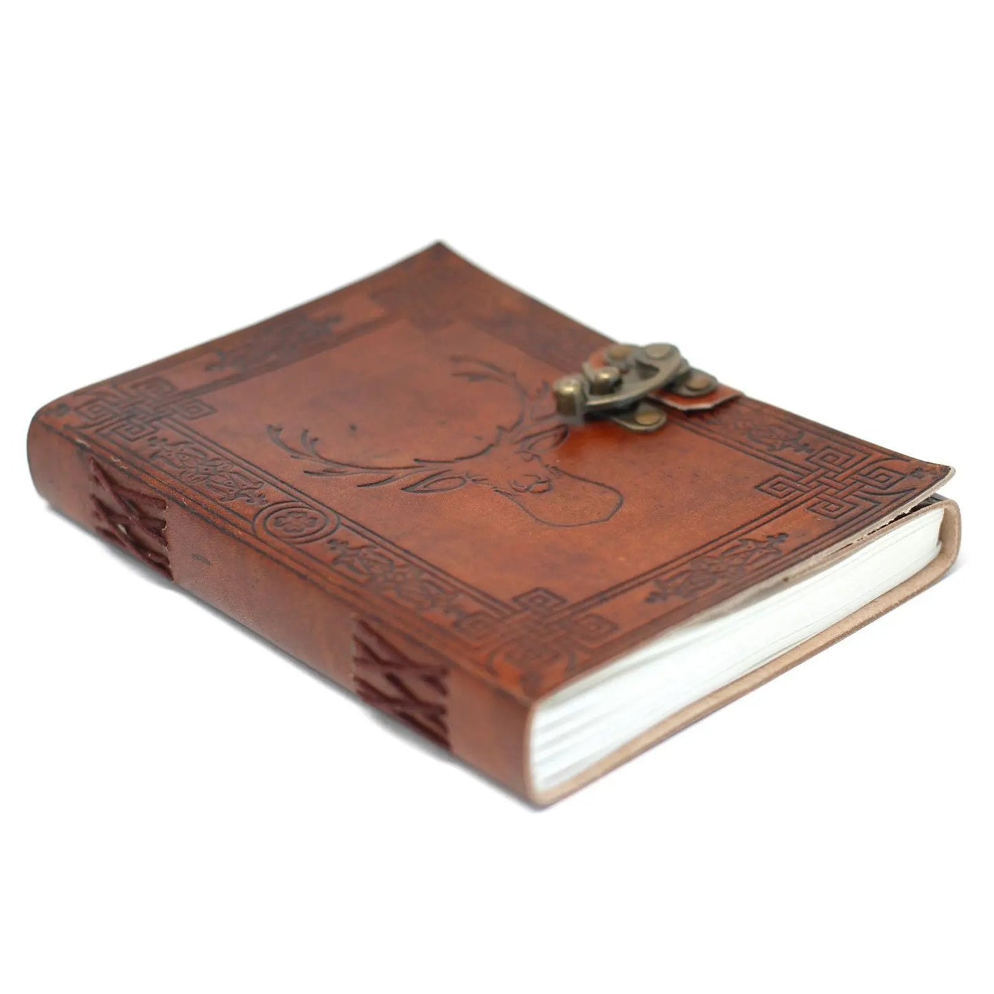 Leather Stag Notebook  (20x15 cm)  Leather Notebooks, Diaries