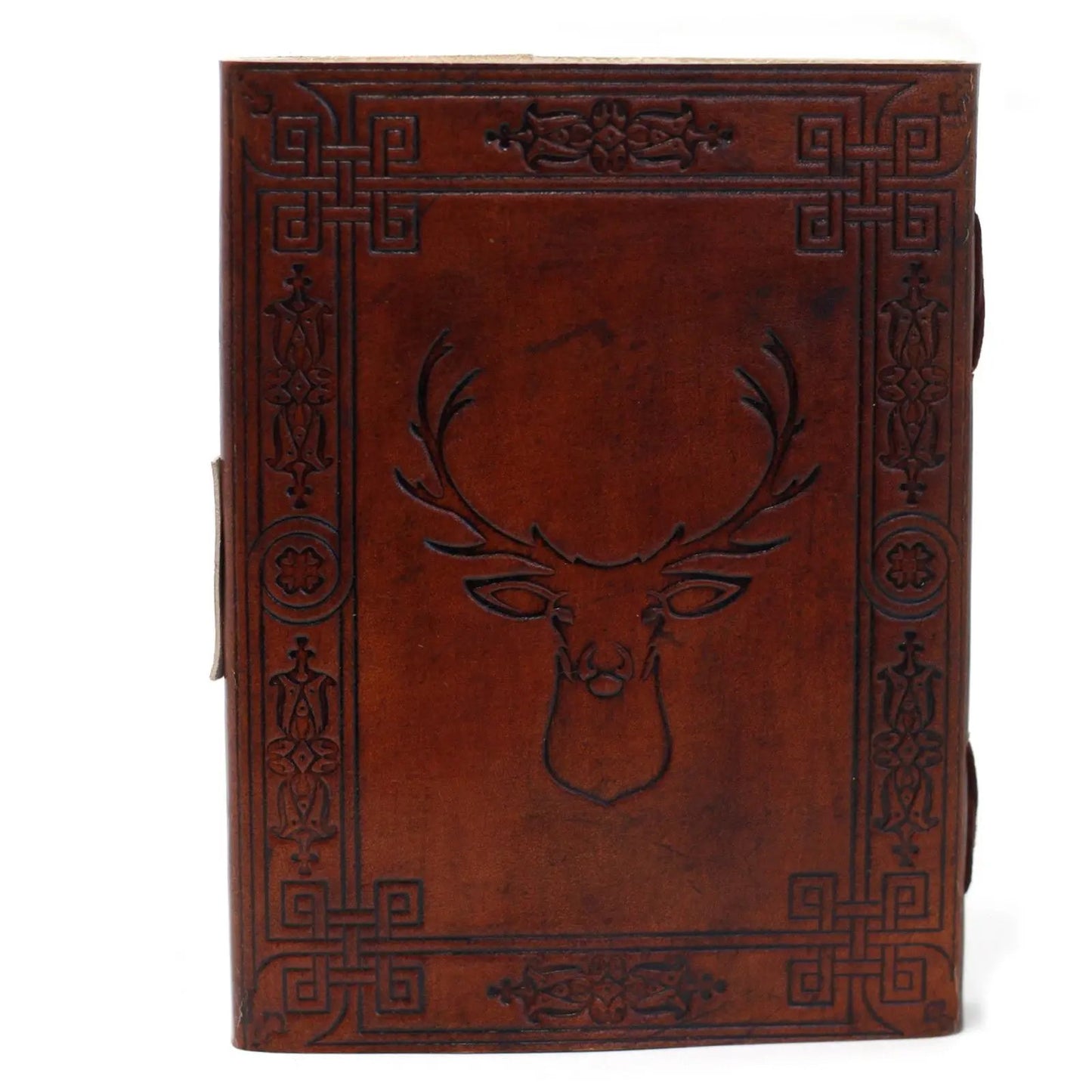 Leather Stag Notebook  (20x15 cm)  Leather Notebooks, Diaries