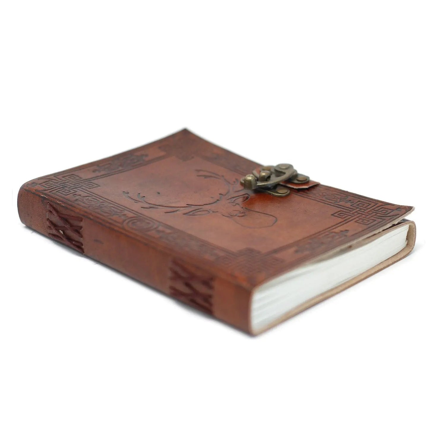Leather Stag Notebook  (20x15 cm)  Leather Notebooks, Diaries