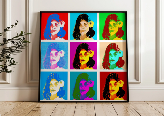 Mozaika Pop-Art – kolorowy obraz ze zdjęcia  obraz
