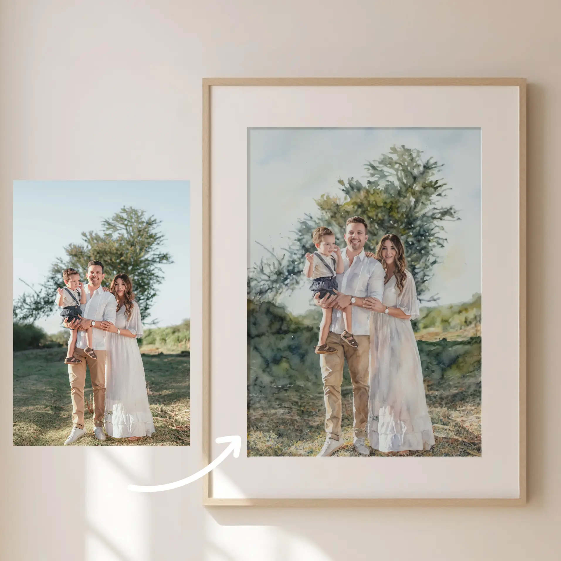 Obraz w stylu Akwareli ze zdjęcia  obraz