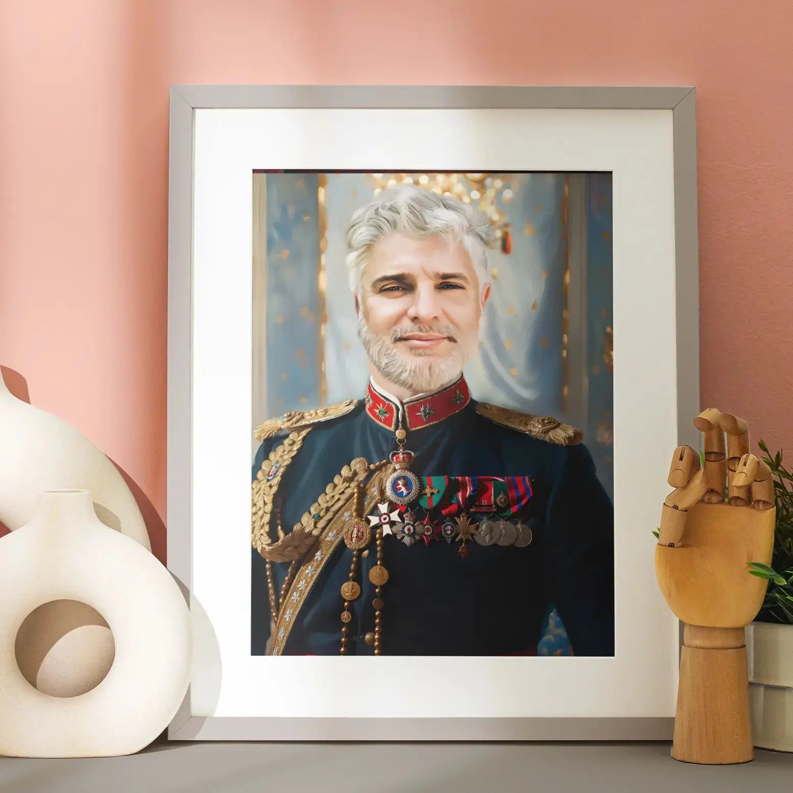 Portret Króla | Portret  Królewski Prezent dla taty, męża, Dzień chłopaka  portrait