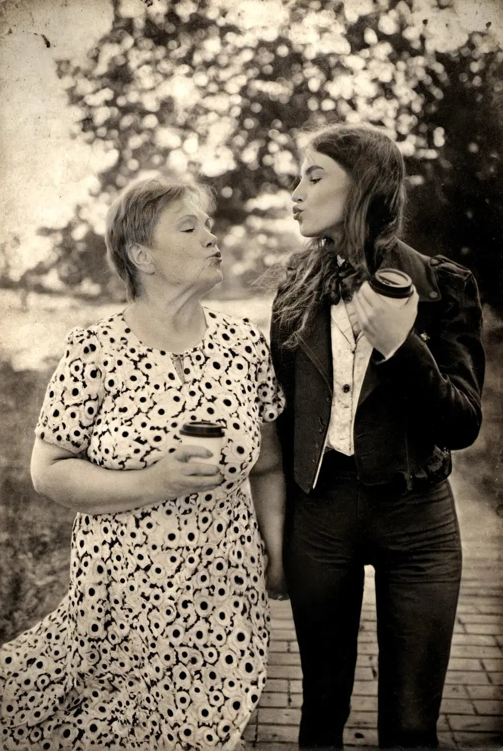 Retro Portret – personalizowany obraz stylizowany na starą fotografię  obraz